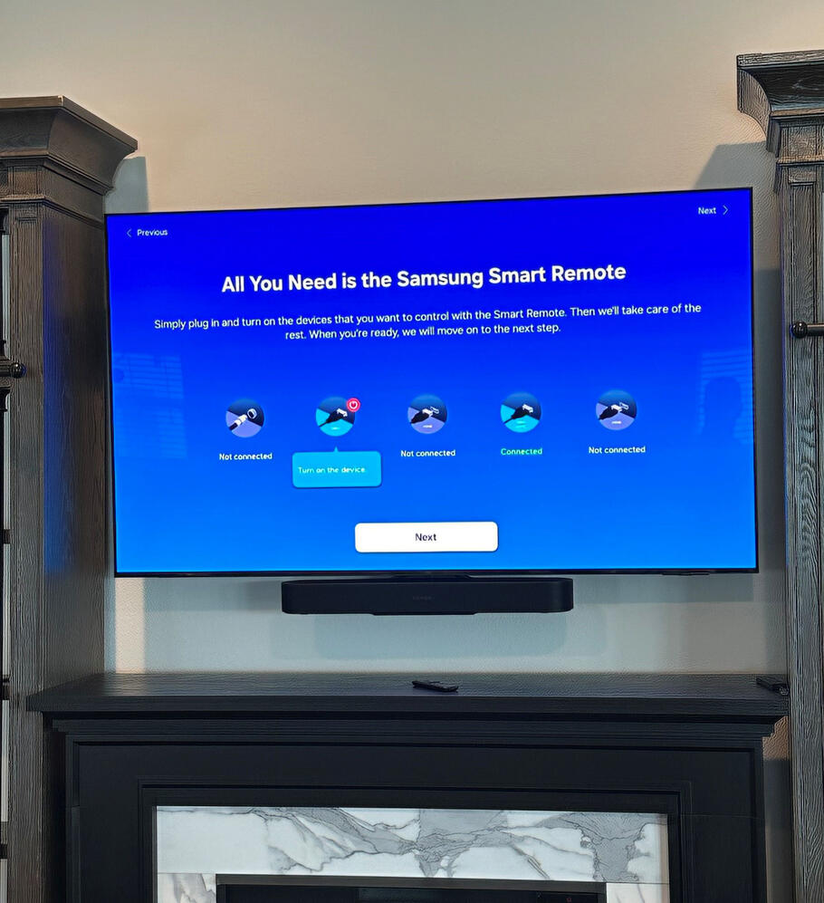 65in Samsung with Sonos Beam